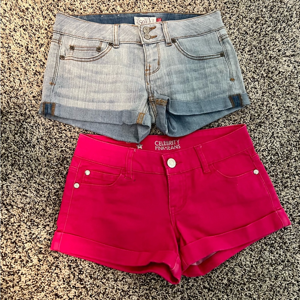 2 pair of shorts Junior size 1 (girls 14/16)